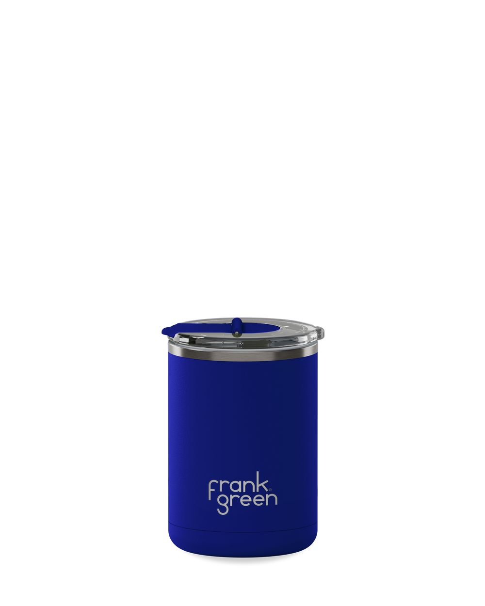 Limited-Edition Blue Carbon 12oz. Ceramic Coffee Cup with New Hinged Lid