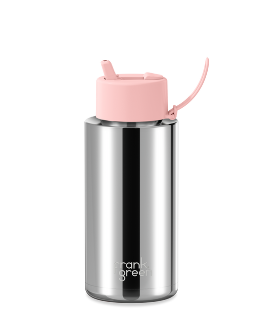 Chrome Ceramic Reusable Bottle - 34oz / 1,000ml