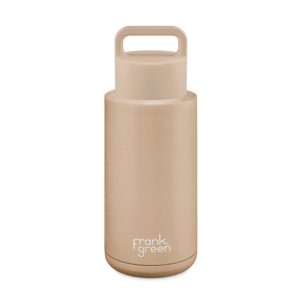 Ceramic Reusable Bottle (Grip Finish) with Grip Lid - 34oz / 1,000ml
